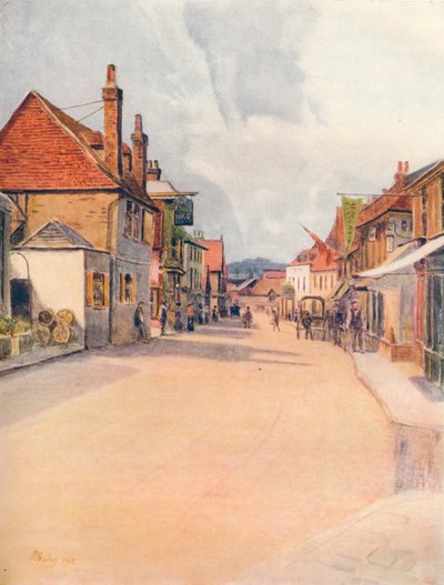 Hoofdstraat, Leatherhead, 1912 door James S Ogilvy