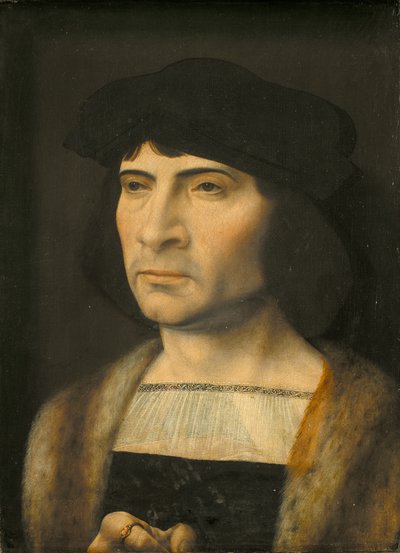 Portret van een Man door Jan Gossaert