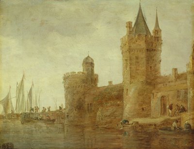 Bolwerk op Water door Jan Josephsz van Goyen