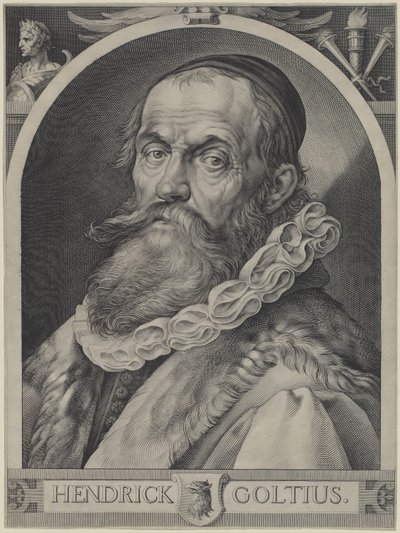 Portret van Hendrick Goltzius door Jan Muller, Hendrick Goltzius