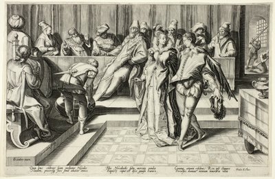 Salome danst voor Herodes door Jan Saenredam