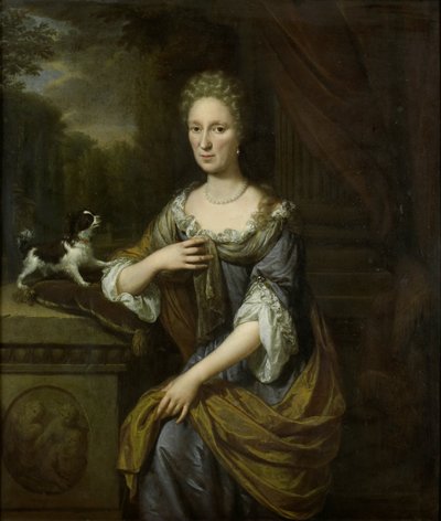 Portret van een vrouw door Jan Verkolje (I)