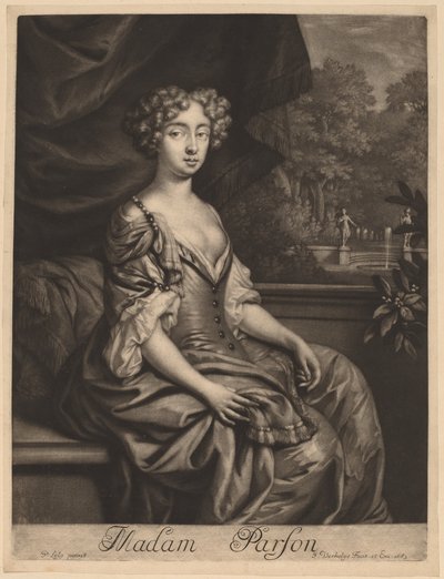 Mevrouw Parson door Jan Verkolje I after Sir Peter Lely