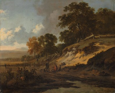 Landschap met Jagers door Jan Wijnants