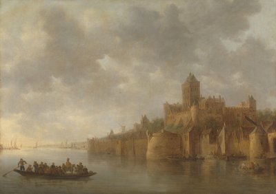 Het Valkhof in Nijmegen door Jan van Goyen