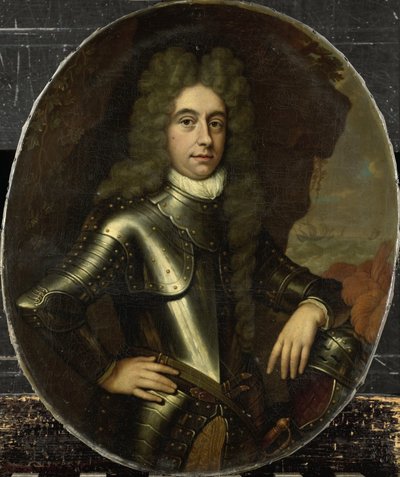 Portret van Harmen Lijnslager (1664-1704) door Jan van Haensbergen