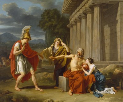 Oedipus in Colonus door Jean Antoine Théodore Giroust