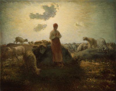 De herder door Jean Francois Millet