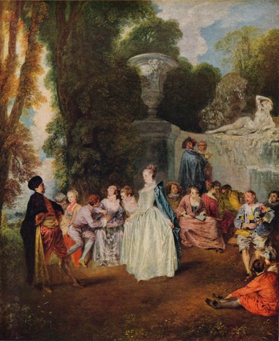 Venetiaanse feesten, 1718-1719 door Jean Antoine Watteau