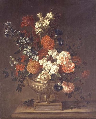 Stilleven, gemengde bloemen door Jean Baptiste (follower of) Monnoyer