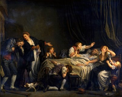 De gestrafte zoon door Jean Baptiste Greuze