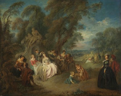 Fête Champêtre door Jean Baptiste Joseph Pater