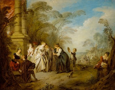 De waarzegster door Jean Baptiste Joseph Pater