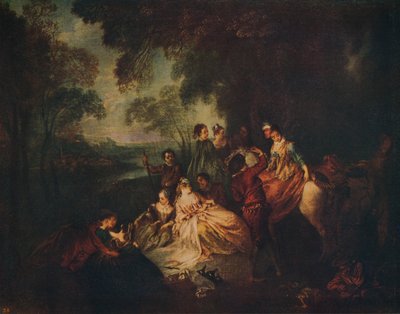 Fête Champetre, ca. 1722 door Jean Baptiste Pater