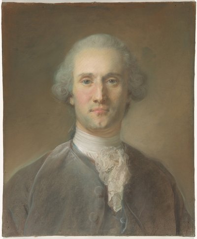 Portret van een Man door Jean Baptiste Perronneau