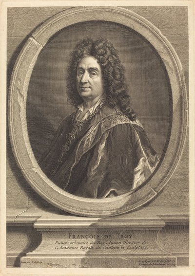 Francois de Troy door Jean Baptiste de Poilly after François