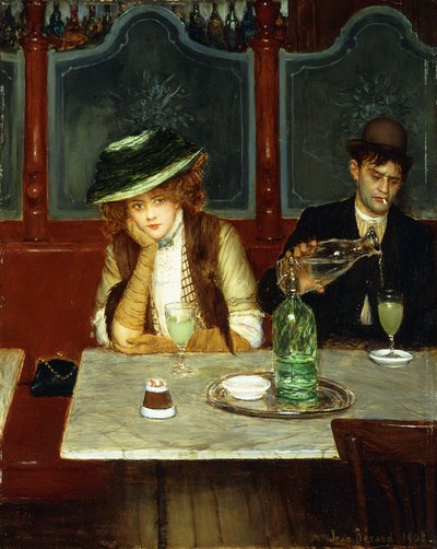 De absintdrinkers door Jean Beraud