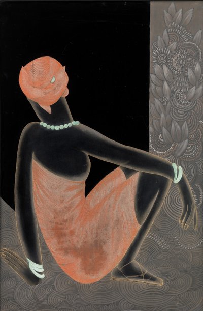 Afrikaanse Vrouw, 1928-30 door Jean Dunand