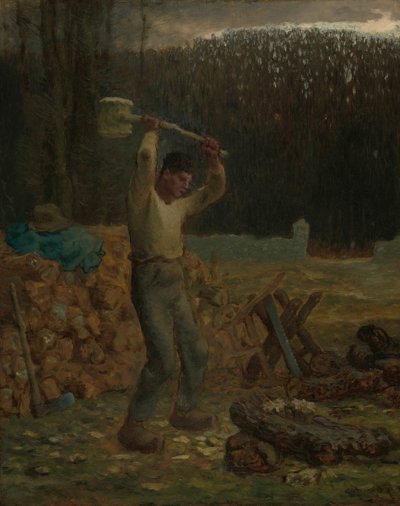 De houthakker door Jean Francois Millet