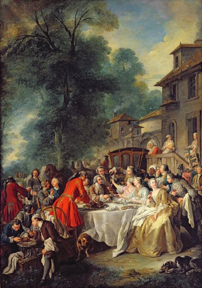 De jachtlunch, 1737 door Jean François de Troy