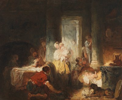 Romeins interieur door Jean Honore Fragonard