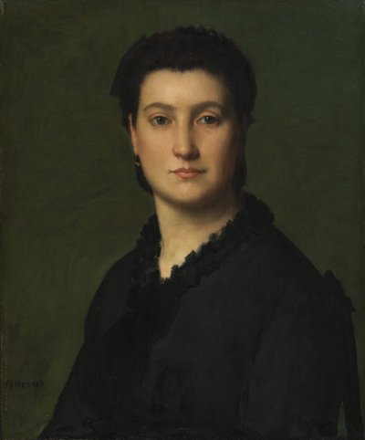 Portret van een Vrouw door Jean Jacques Henner