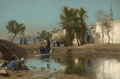 Fellah Vrouwen die Water Halen door Jean Leon Gerome