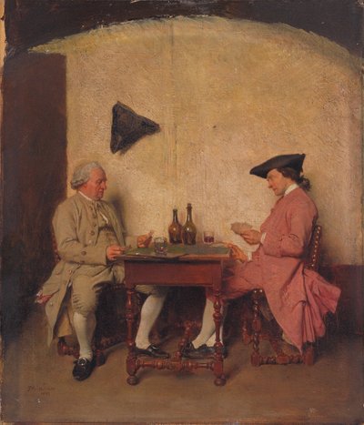 De kaartspelers, 1865 door Jean Louis Ernest Meissonier