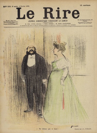 Illustratie voor Le Rire door Jean Louis Forain