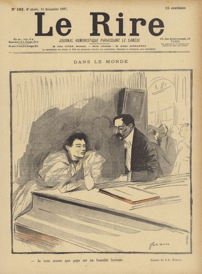 Illustratie voor Le Rire door Jean Louis Forain