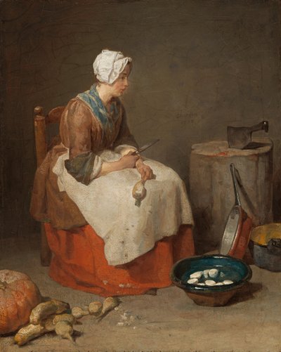 De keukenmeid door Jean Baptiste Simeon Chardin