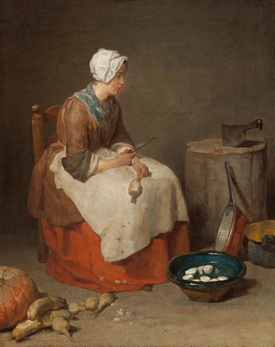 De keukenmeid door Jean Baptiste Simeon Chardin