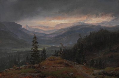 Uitzicht over Hallingdal door Johan Christian Dahl