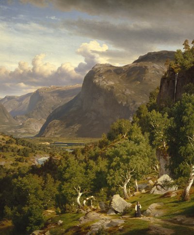 Van Nes in Hallingdal door Johan Fredrik Eckersberg