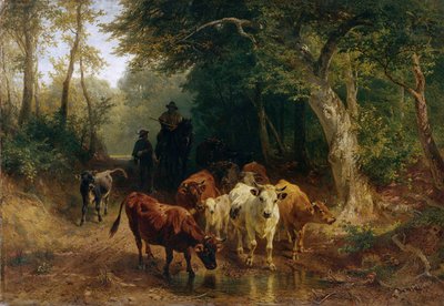 Terugkeer van de kudde in de herfst door Johann Friedrich Voltz