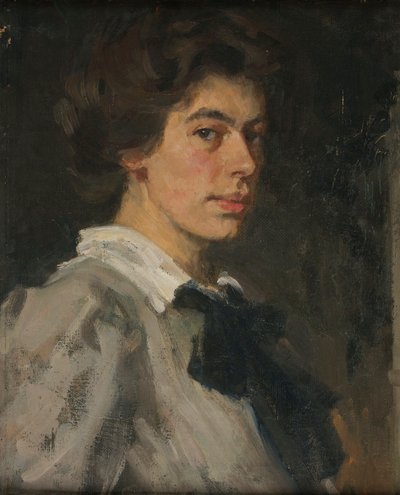 Jeugdportret – Zelfportret door Johanna Kampmann Freund