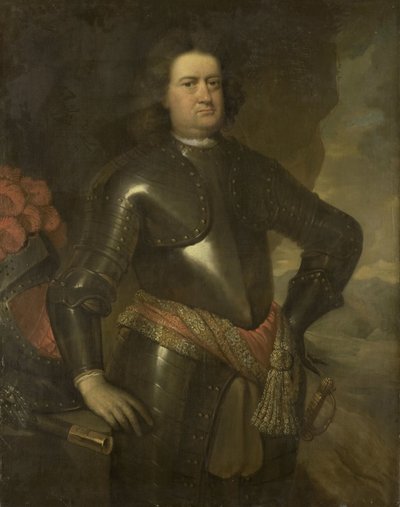 Portret van een militaire officier door Johannes Vollevens (I)