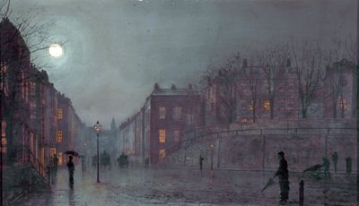 Een uitzicht op Hampstead, Londen, 1882 door John Atkinson Grimshaw