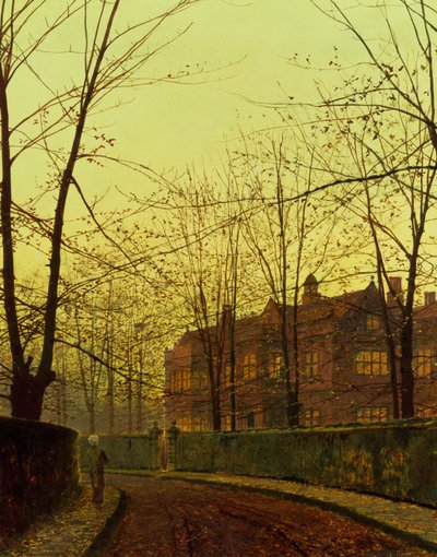 Gouden herfst door John Atkinson Grimshaw