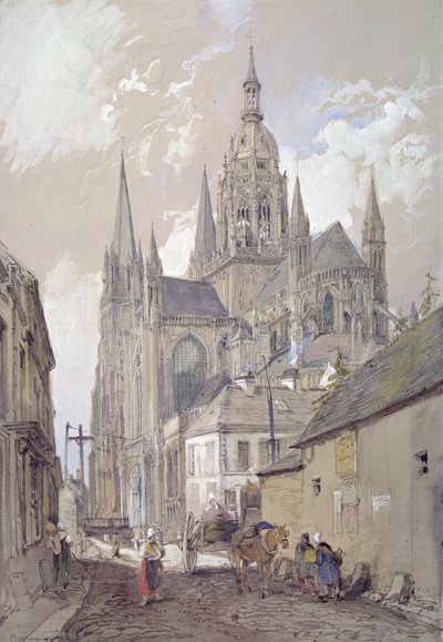 Kathedraal van Bayeux, uitzicht vanuit het zuidoosten door John Burgess