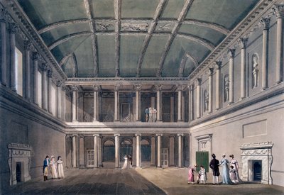 Bad, de Concertzaal, uitgegeven 1805 door John Claude Nattes