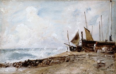 Brighton Beach, 1824 door John Constable