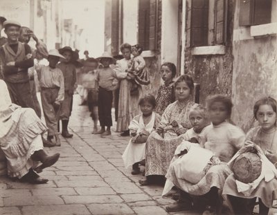 Burano - Kantwerkers door John Edward Alyosius Steggall