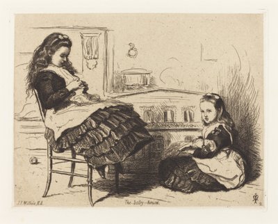 Het poppenhuis door John Everett Millais