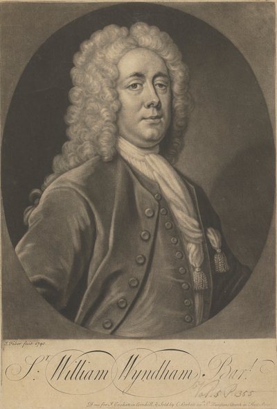 Sir William Wyndham door John Faber the younger