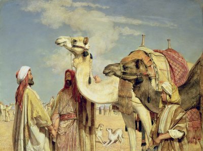 Groeten in de woestijn, Egypte door John Frederick Lewis