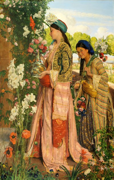 Lilium Auratum, 1871 door John Frederick Lewis