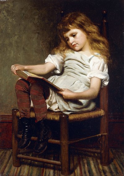 Een vrij uur, 1881 door John George Brown