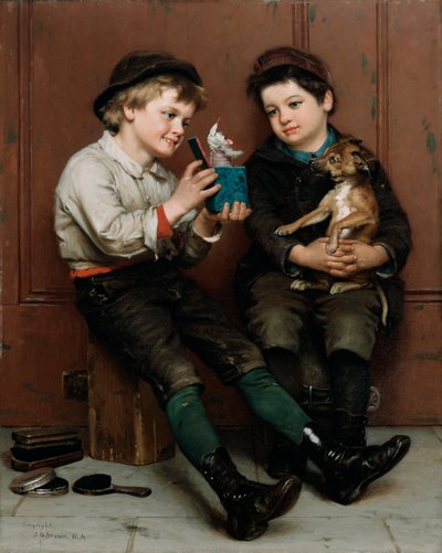 Een verrassingsfeest, 1888 door John George Brown