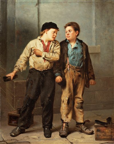 De ruzie, 1866 door John George Brown